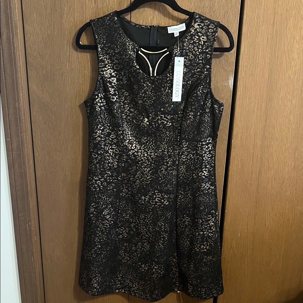 Calvin Klein Leopard Print Mini Dress